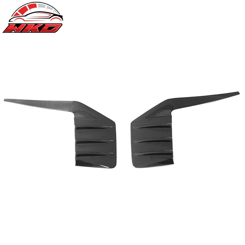 For 23-26 BMW G87 M2 Rear Bumper Side Fins M Performance Style Carbon Fiber Vent