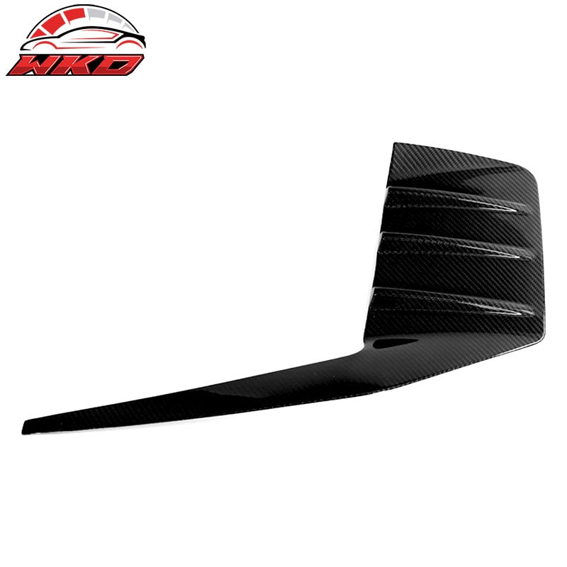Dry Carbon Fiber Fits 23-26 BMW G87 M2 Rear Bumper Side Fins M Performance Style