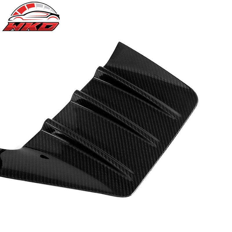 Dry Carbon Fiber Fits 23-26 BMW G87 M2 Rear Bumper Side Fins M Performance Style