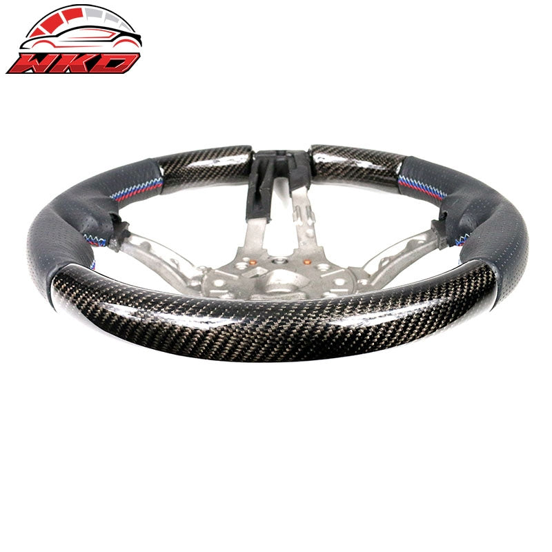 Fit 12-20 BMW F20 F22 F80 F82 M Steering Wheel CF+Perforated Leather+M Stitching