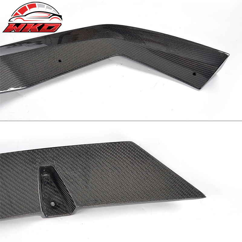 Fits 16-18 BMW F87 2 Series M2 V Style Front Bumper Lip Kit Matte Carbon Fiber