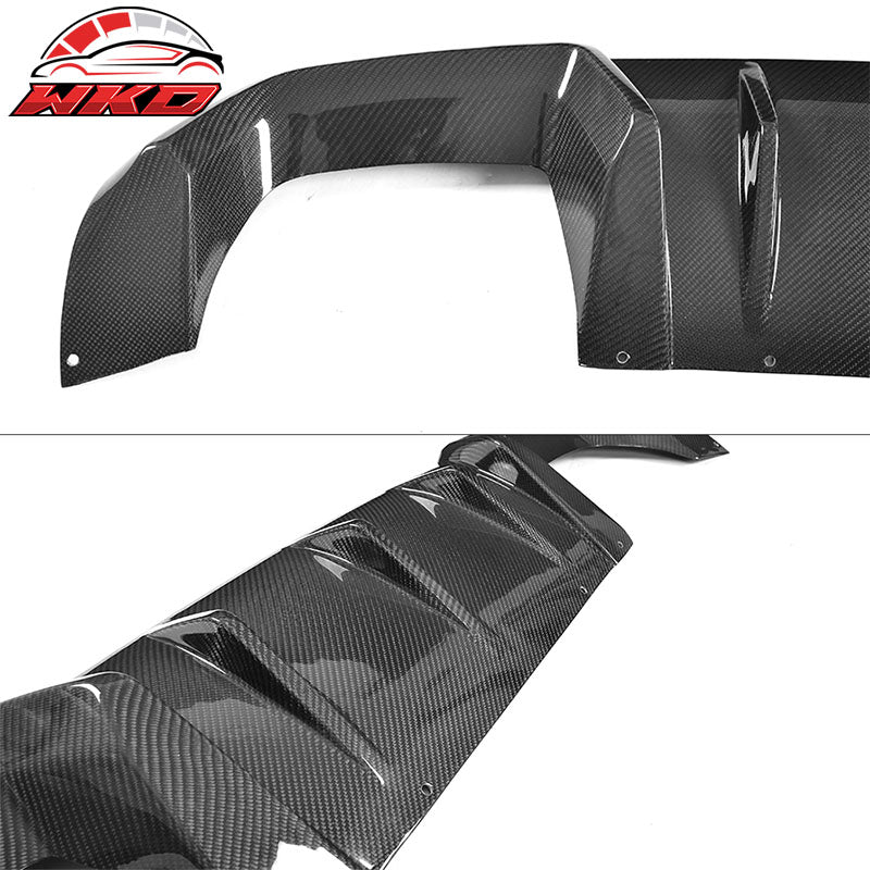 Fits 16-21 BMW F87 M2 Coupe MP Style Rear Bumper Diffuser - Matte Carbon Fiber