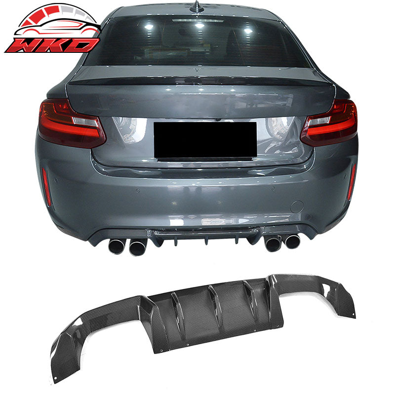 Wholesale 16-19 BMW F87 M2 Coupe MP Style Rear Bumper Lip Diffuser Carbon Fiber CF - Wikond Auto