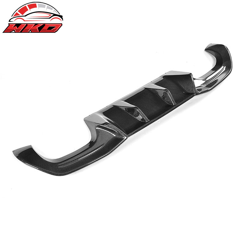 Fits 16-19 BMW F87 M2 AP Big Fins Rear Bumper Lip Diffuser - Matte Carbon Fiber