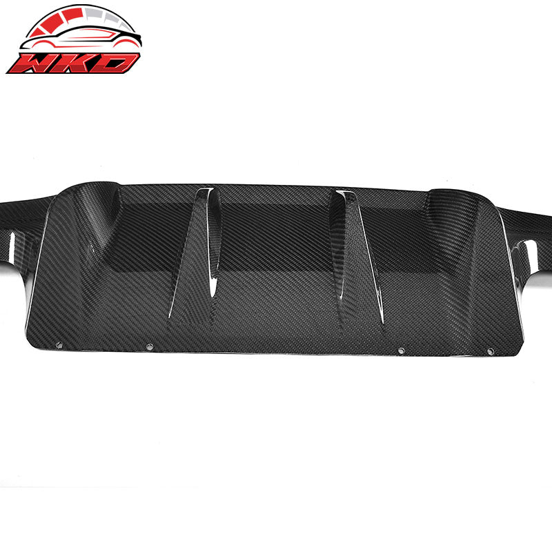 Fits 2016-2019 BMW F87 M2 CF Carbon Fiber AP Big Fins Rear Diffuser