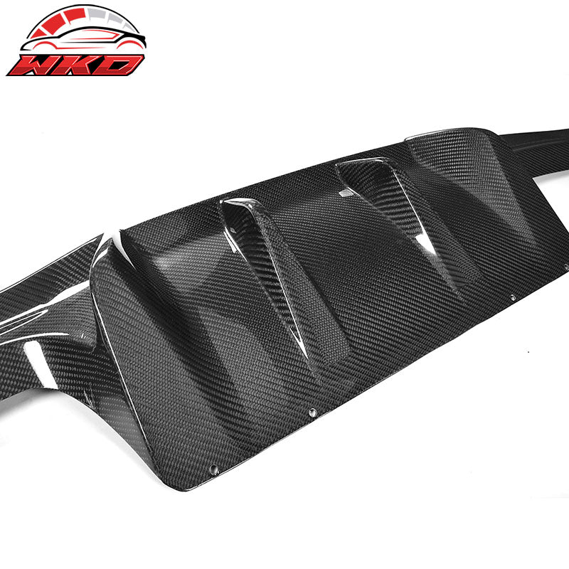 Fits 2016-2019 BMW F87 M2 CF Carbon Fiber AP Big Fins Rear Diffuser