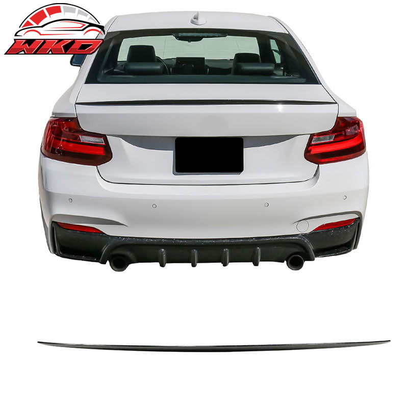 For 14-21 BMW F87 F22 V Style Trunk Spoiler Forged Carbon Fiber