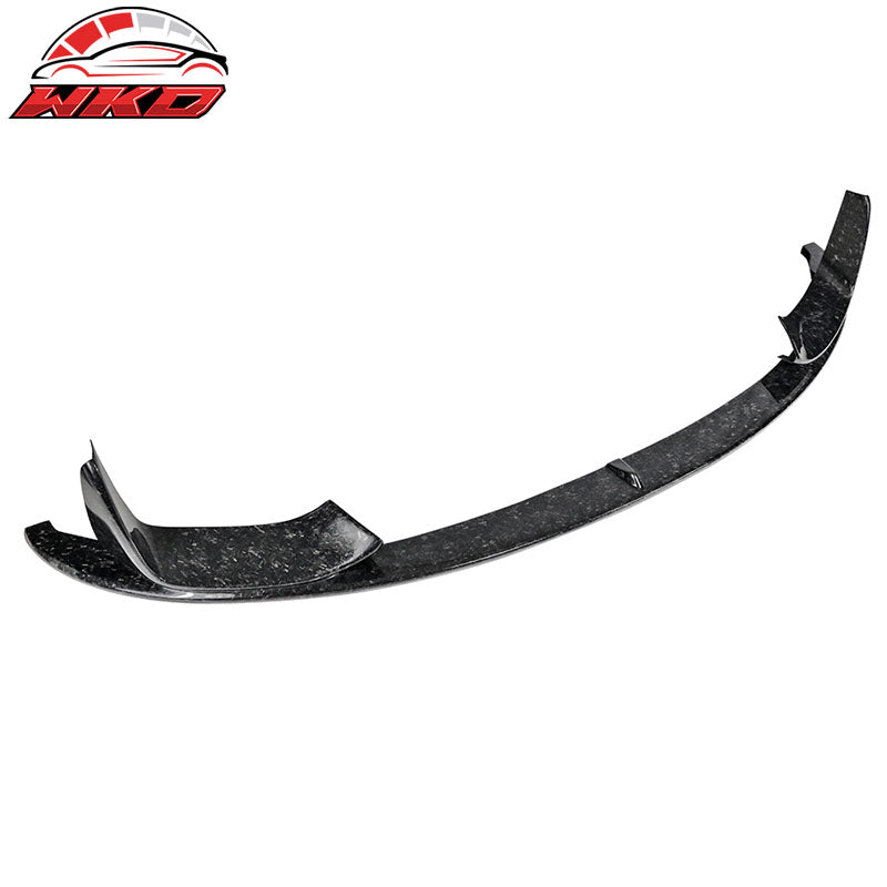 Fits 15-20 BMW M3 F80 M4 F82 P Style Front Bumper Lip Forged Matte Carbon Fiber