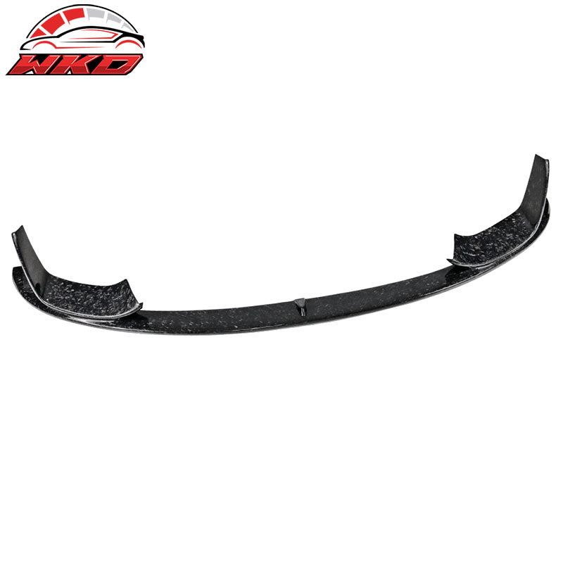 Fits 15-20 BMW M3 F80 M4 F82 P Style Front Bumper Lip Forged Matte Carbon Fiber