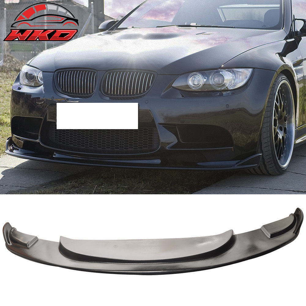 Fits 08-13 BMW M3 E90 E92 E93 H Style Front Bumper Lip Spoiler Unpainted PU