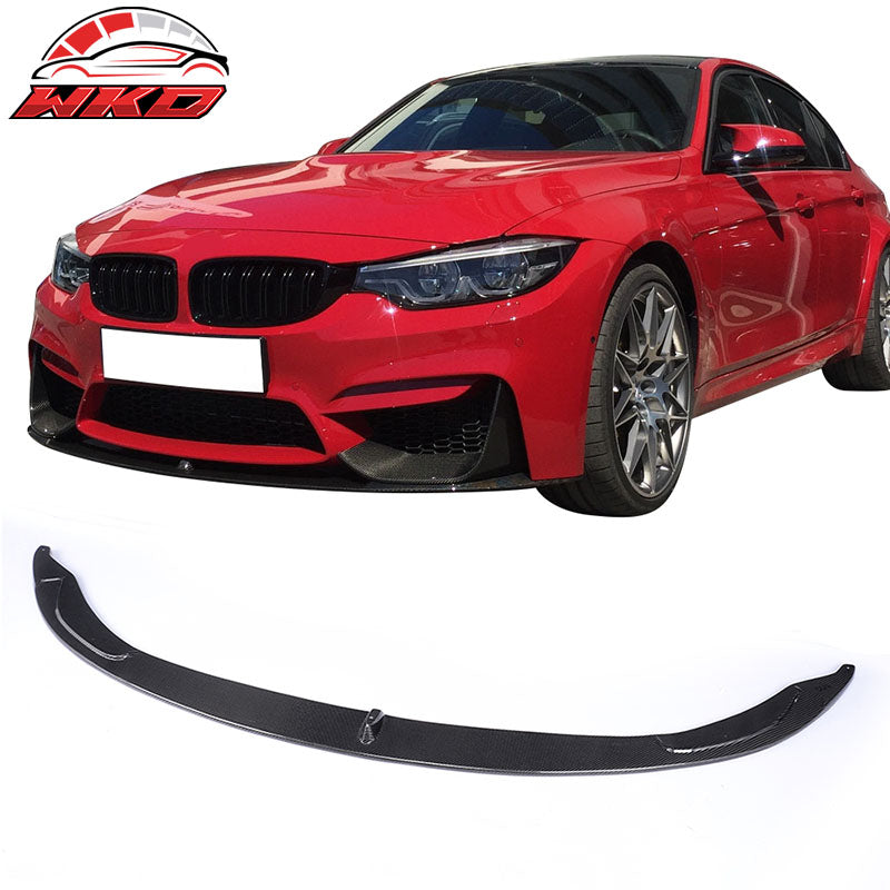 Fits 15-20 BMW F80 M3 F82 M4 Performance Front Bumper Lip Matte Carbon Fiber
