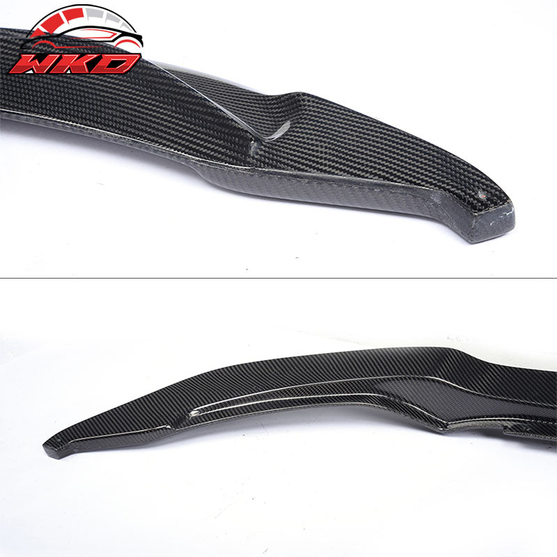 Fits 15-20 BMW M3 F80 M4 F82 F83 V Style Front Bumper Lip Matte Carbon Fiber
