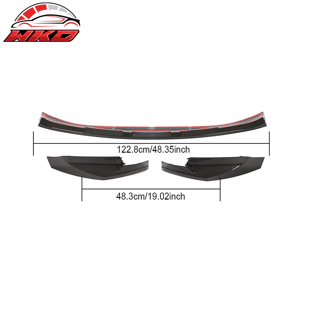 Fits 21-25 BMW G80 M3 G82 G83 M4 MP Style 3PCS Front Bumper Lip Carbon Fiber CF