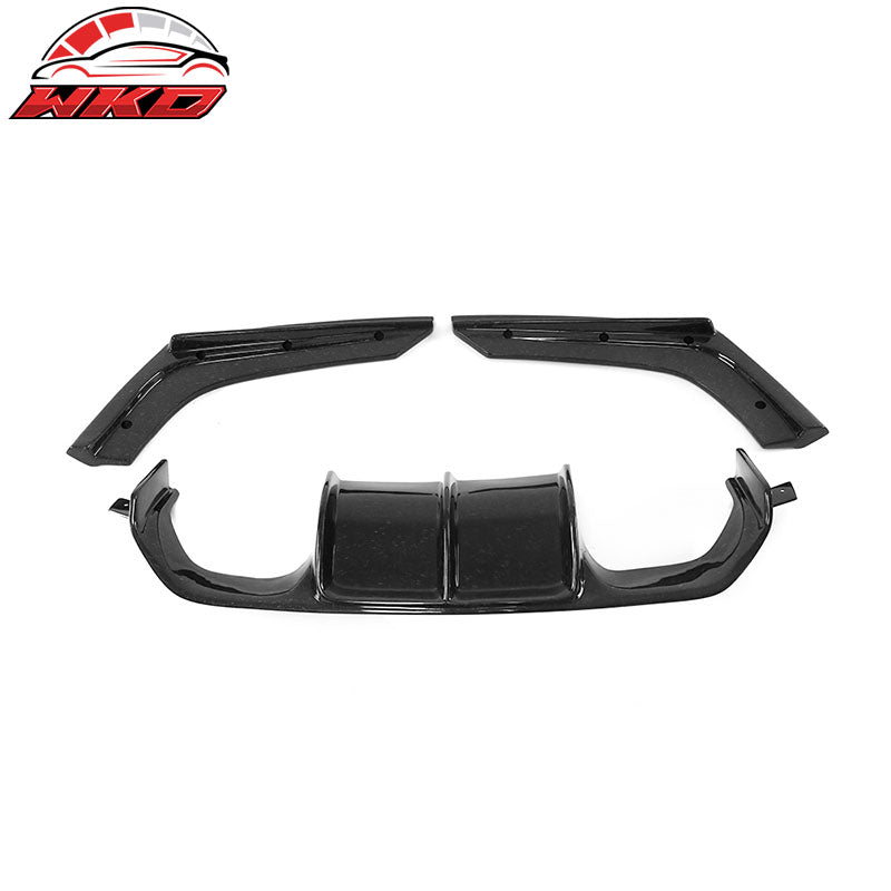 Fits 15-20 BMW M3 F80 M4 F82 F83 V Style Rear Lip Diffuser - Forged Carbon Fiber