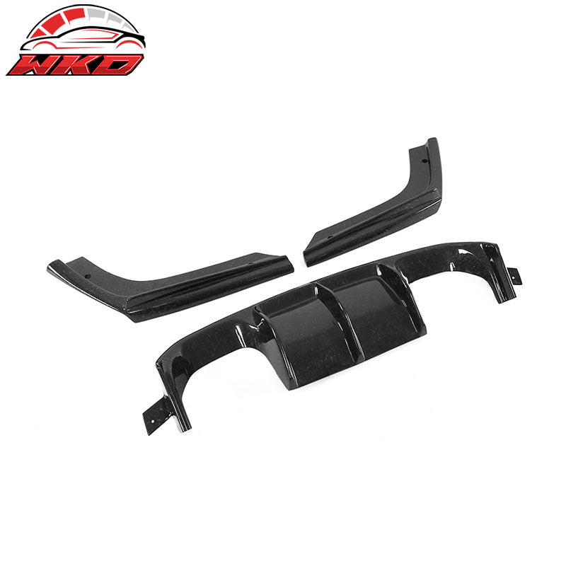 Fits 15-20 BMW M3 F80 M4 F82 F83 V Style Rear Lip Diffuser - Forged Carbon Fiber