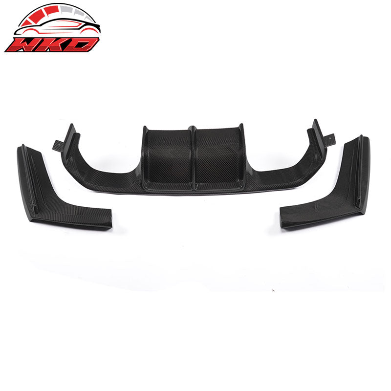 Wholesale 15-20 BMW F80 M3 F82 F83 M4 V Style 3PCS Rear Diffuser Matte Carbon Fiber