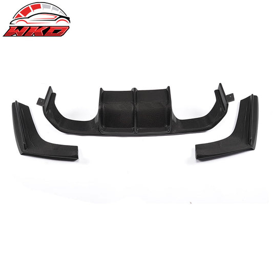 Wholesale 15-20 BMW F80 M3 F82 F83 M4 V Style 3PCS Rear Diffuser Matte Carbon Fiber