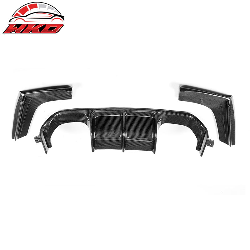 Wholesale 15-20 BMW M3 F80 M4 F82 F83 V Style Rear Bumper Diffuser Carbon Fiber CF - Wikond Auto