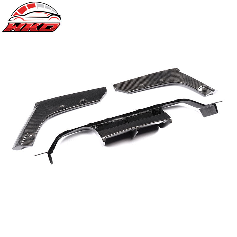 Wholesale 15-20 BMW M3 F80 M4 F82 F83 V Style Rear Bumper Diffuser Carbon Fiber CF - Wikond Auto