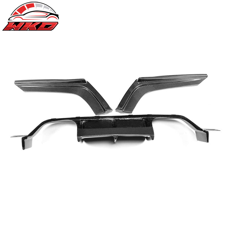 Wholesale 15-20 BMW M3 F80 M4 F82 F83 V Style Rear Bumper Diffuser Carbon Fiber CF - Wikond Auto