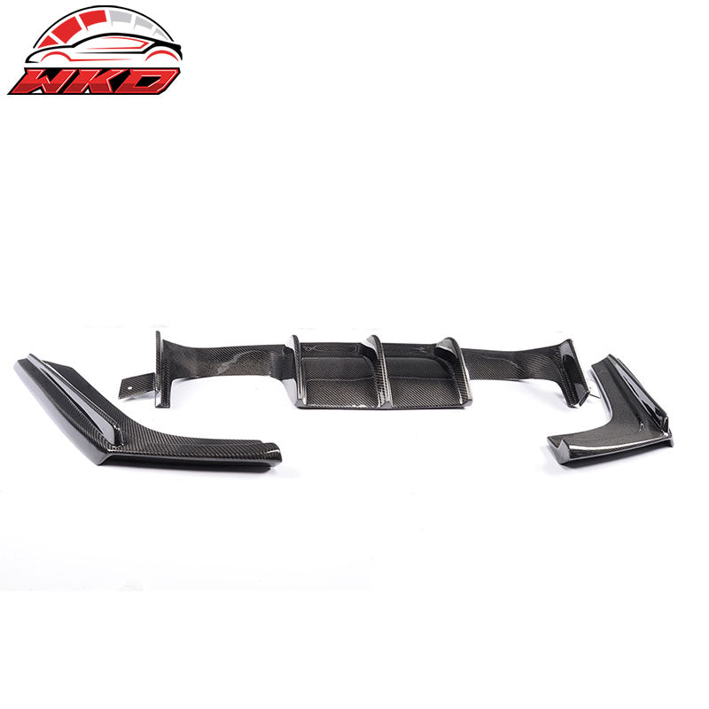 Wholesale 15-20 BMW M3 F80 M4 F82 F83 V Style Rear Bumper Diffuser Carbon Fiber CF - Wikond Auto