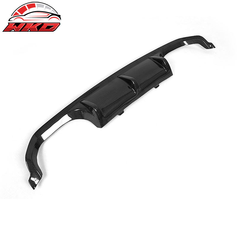 Fits 15-20 BMW F82 M4 Coupe P Style Rear Bumper Lip Diffuser Matte Carbon Fiber