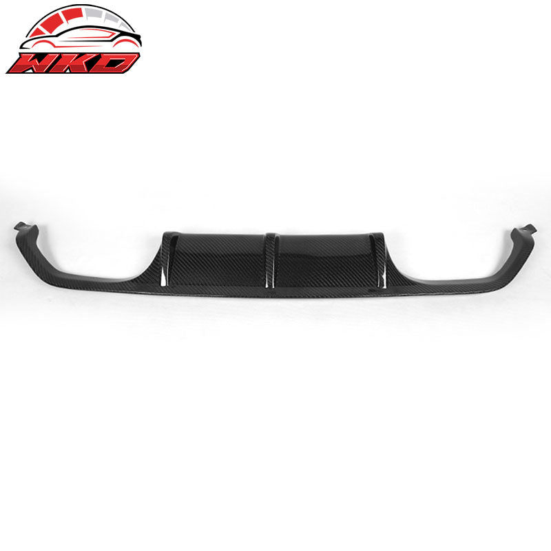 Fits 15-20 BMW F82 M4 Coupe P Style Rear Bumper Lip Diffuser Matte Carbon Fiber