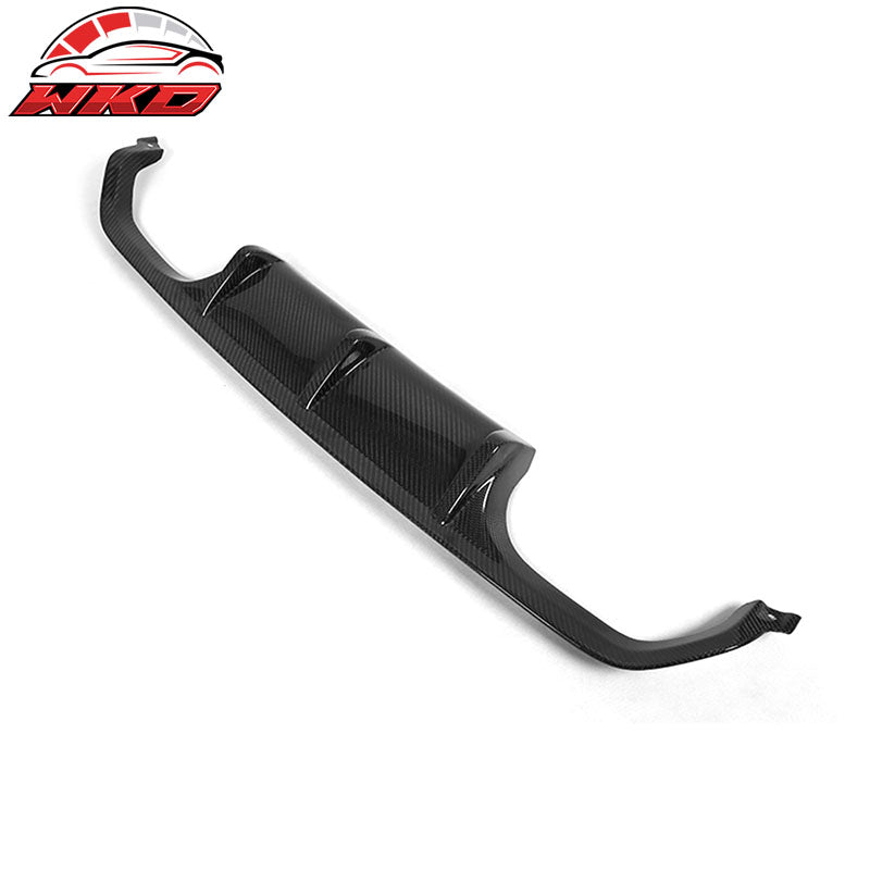 Fits 15-20 BMW F82 M4 Coupe P Style Rear Bumper Lip Diffuser Matte Carbon Fiber
