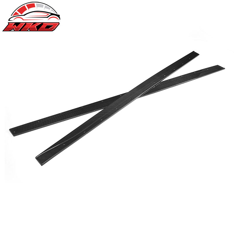 Fits 15-20 BMW M4 F82 F83 MP Style Side Skirts Extension Rocker Carbon Fiber CF