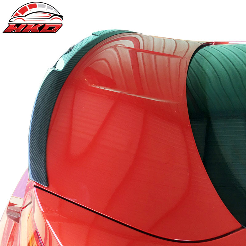 Fits 15-20 BMW M4 F82 Coupe V Style Trunk Spoiler Wing - Matte Carbon Fiber