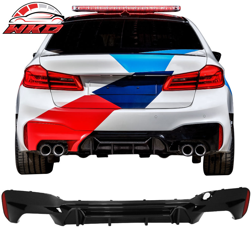 Fits 2018-2019 BMW F90 M5 M-P Style Rear Bumper Lip Diffuser Replacement