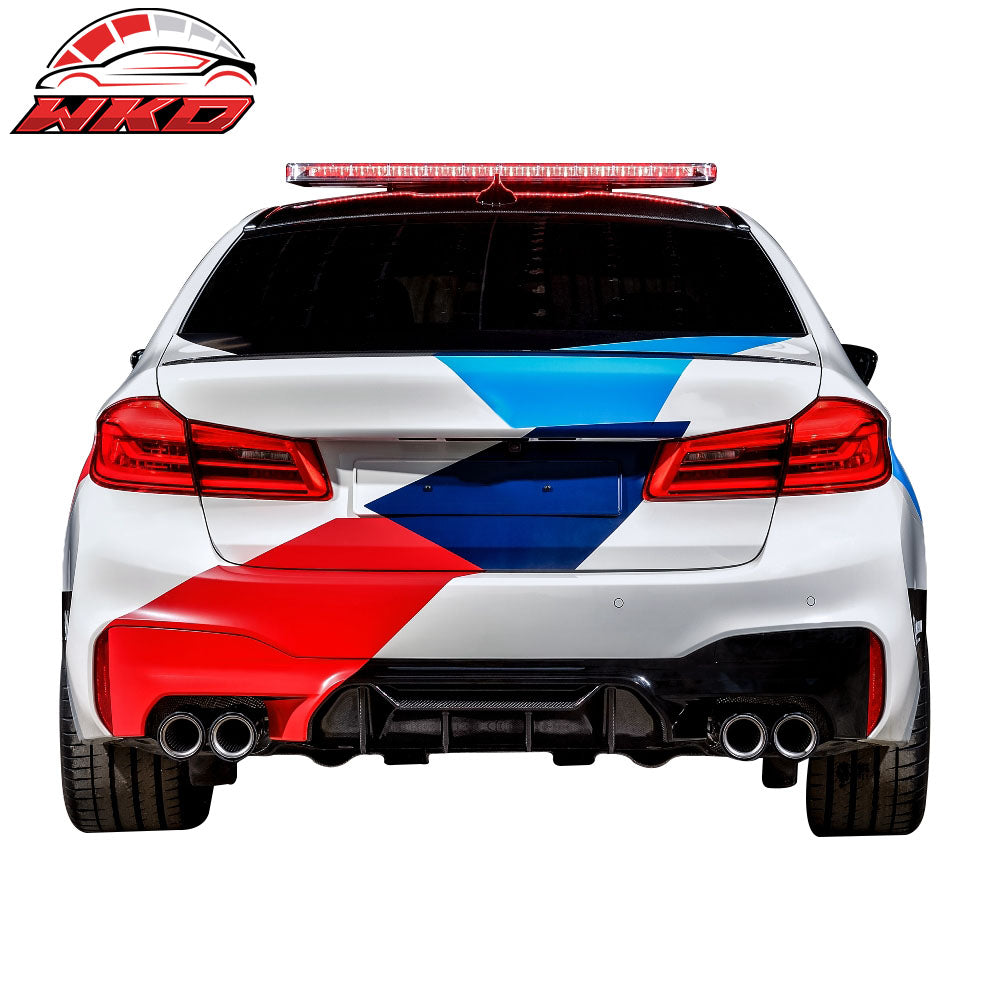 Fits 2018-2019 BMW F90 M5 M-P Style Rear Bumper Lip Diffuser Replacement