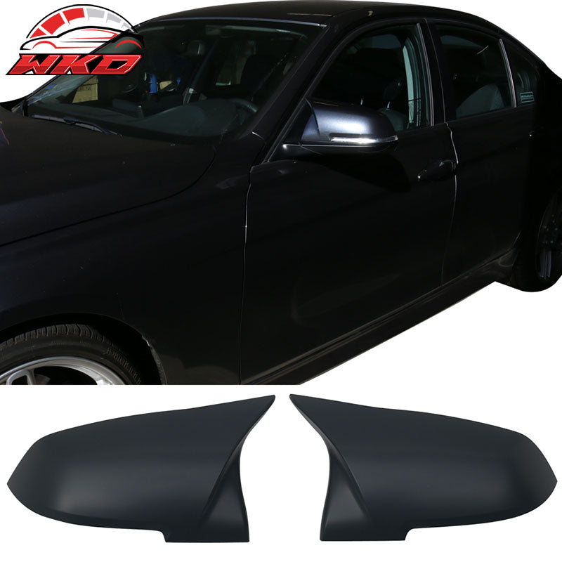 Fits F30 M3 M4 Style Mirror Cap Cover Matte Black 12-21 1 2 3 4 Series 10-Up X1
