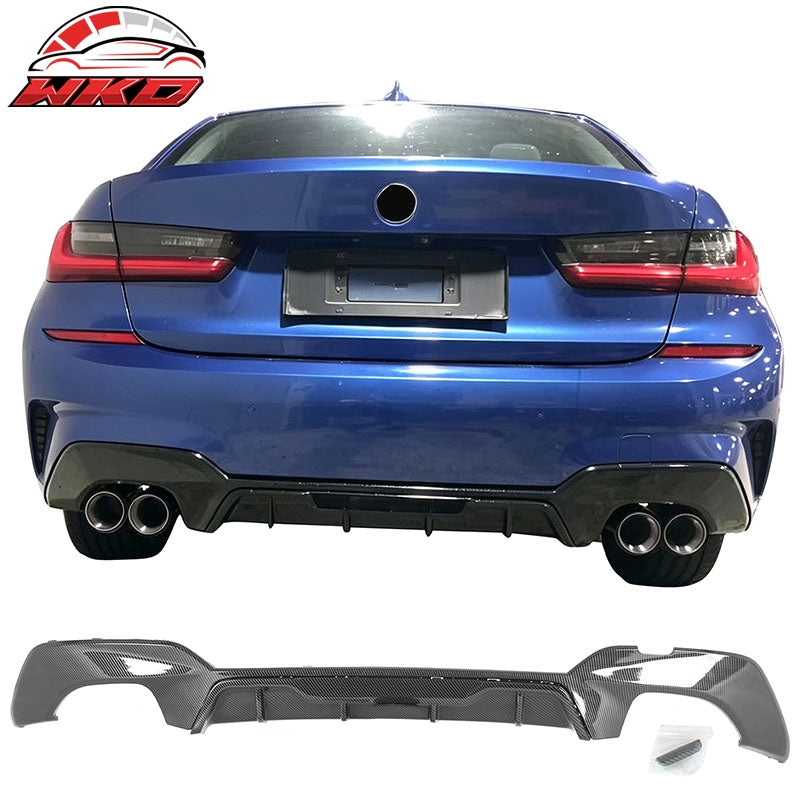 Wholesale For 19-22 BMW Pre LCI G20 3 Series Carbon Fiber Print Rear Diffuser M340 Style