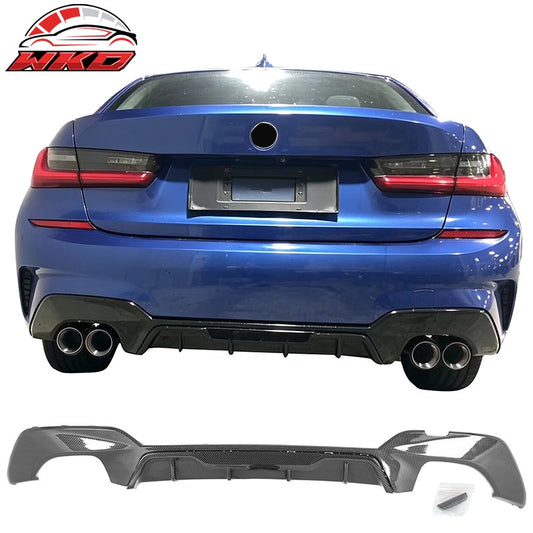 Wholesale For 19-22 BMW Pre LCI G20 3 Series Carbon Fiber Print Rear Diffuser M340 Style - Wikond Auto