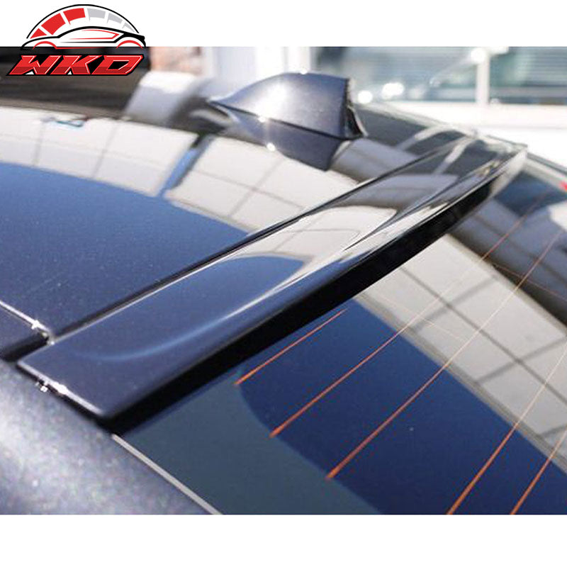 Fits 11-16 BMW F10 5 Series Sedan 3D Style Rear Roof Spoiler ABS Unpainted Black