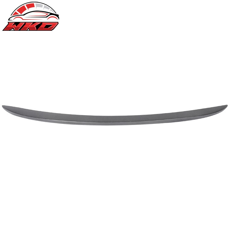 Fits 04-10 BMW 5 Series E60 Rear Trunk Lid Spoiler Wing Lip Matte Carbon Fiber