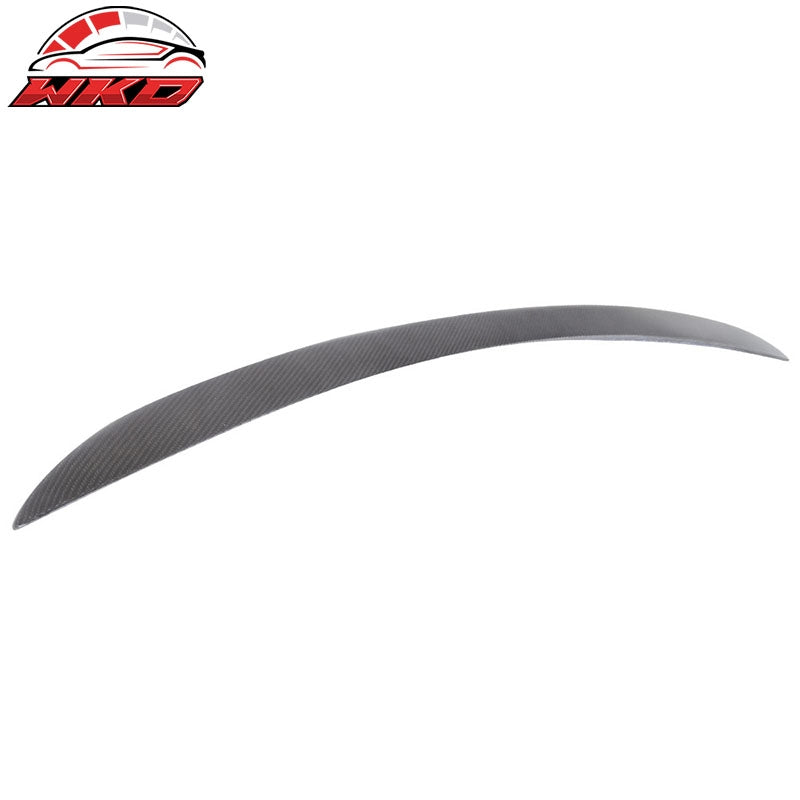 Fits 04-10 BMW 5 Series E60 Rear Trunk Lid Spoiler Wing Lip Matte Carbon Fiber