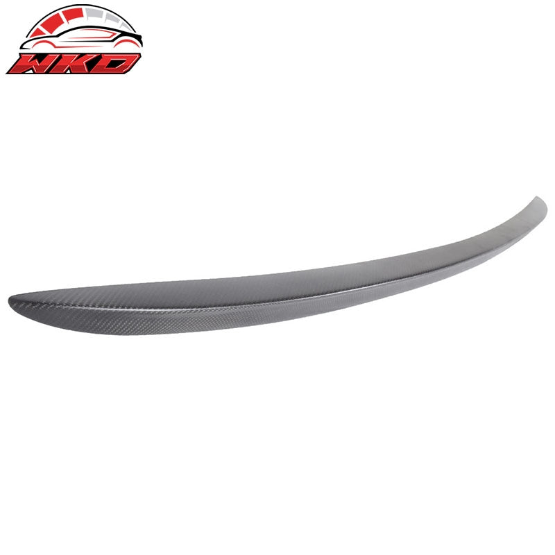 Fits 04-10 BMW 5 Series E60 Rear Trunk Lid Spoiler Wing Lip Matte Carbon Fiber