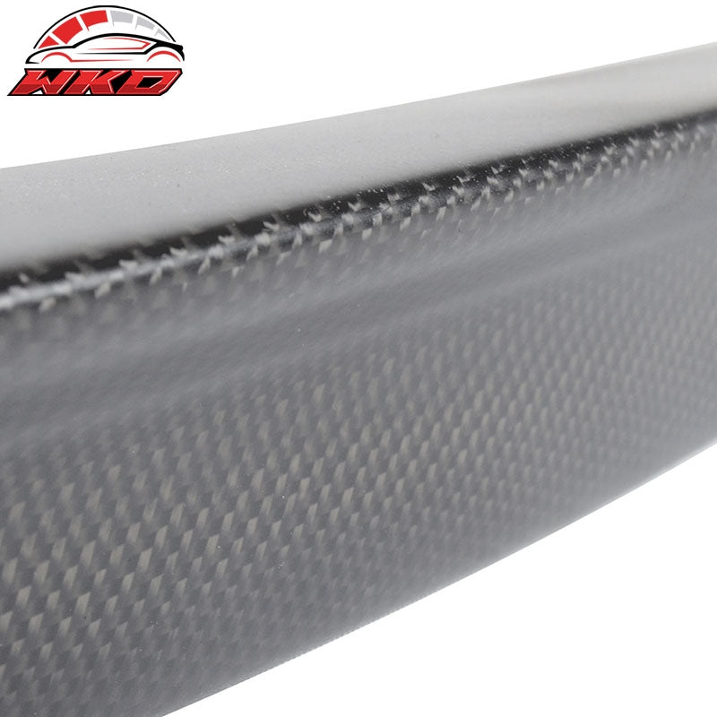 Fits 04-10 BMW 5 Series E60 Rear Trunk Lid Spoiler Wing Lip Matte Carbon Fiber