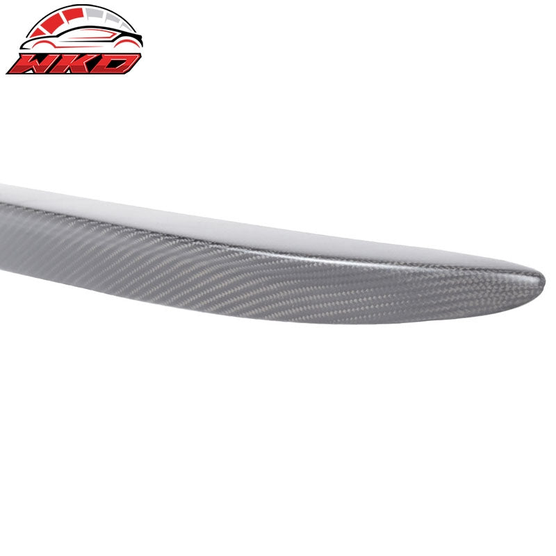 Fits 04-10 BMW 5 Series E60 Rear Trunk Lid Spoiler Wing Lip Matte Carbon Fiber