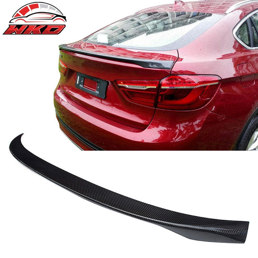 Wholesale 15-19 BMW X6 F16 Rear Trunk Lid Spoiler Wing Matte Carbon Fiber P-2 Style
