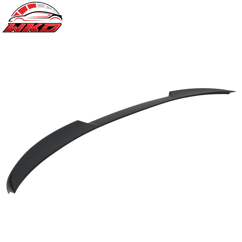 Fits 19-26 BMW G20 G80 Sedan IKON V Style Matte Black Rear Trunk Spoiler Lip ABS