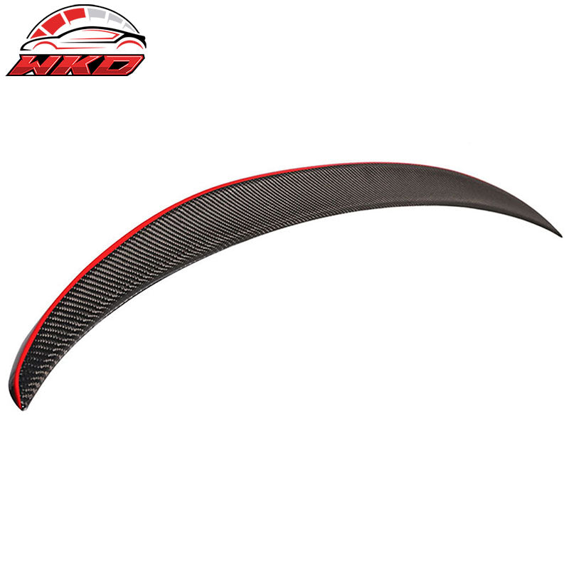 Fits 12-18 BMW F30 3-Series Performance Trunk Spoiler Carbon Fiber W/Red Line