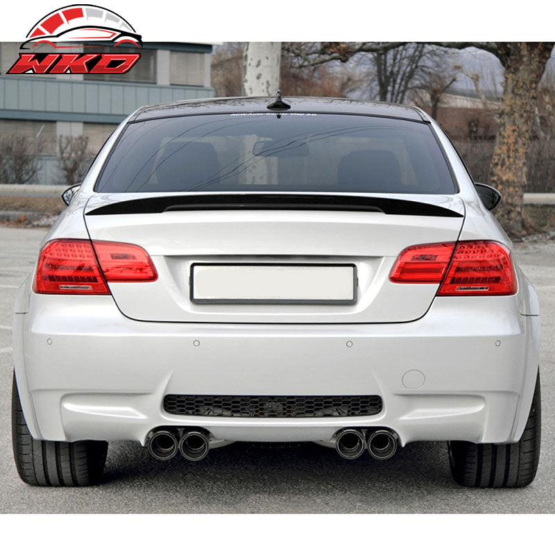 Fits 07-13 BMW E92 3 Series Coupe High Kick P Style Rear Trunk Spoiler Unpainted