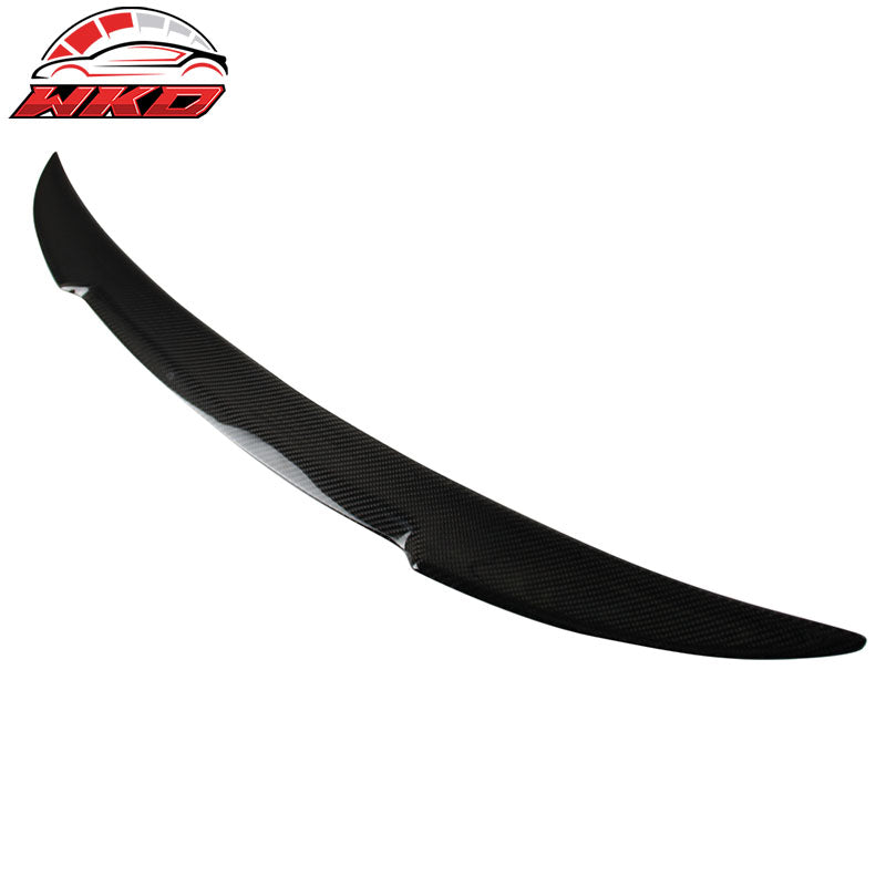 Fits 07-13 BMW 3 Series E92 Coupe M4 Style Rear Trunk Spoiler Matte Carbon Fiber