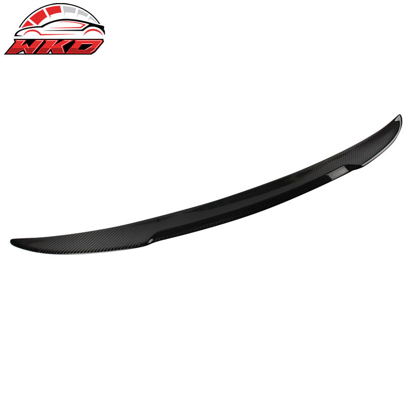 Fits 07-13 BMW 3 Series E92 Coupe M4 Style Rear Trunk Spoiler Matte Carbon Fiber