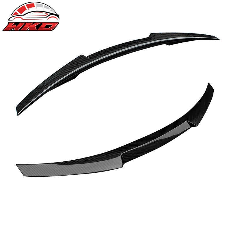 Fits 11-17 BMW 5-Series F10 M4 Style Real Carbon Fiber Rear Trunk Spoiler - CF