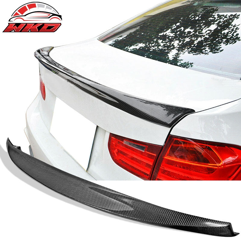 Fits 12-18 BMW 3-Series F30 CSL Style Rear  Trunk Spoiler - Matte Carbon Fiber
