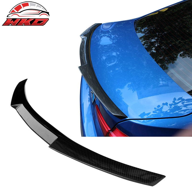 Fit 14-20 BMW F83 M4 F33 4-Series M4 Style Rear Trunk Spoiler Matte Carbon Fiber